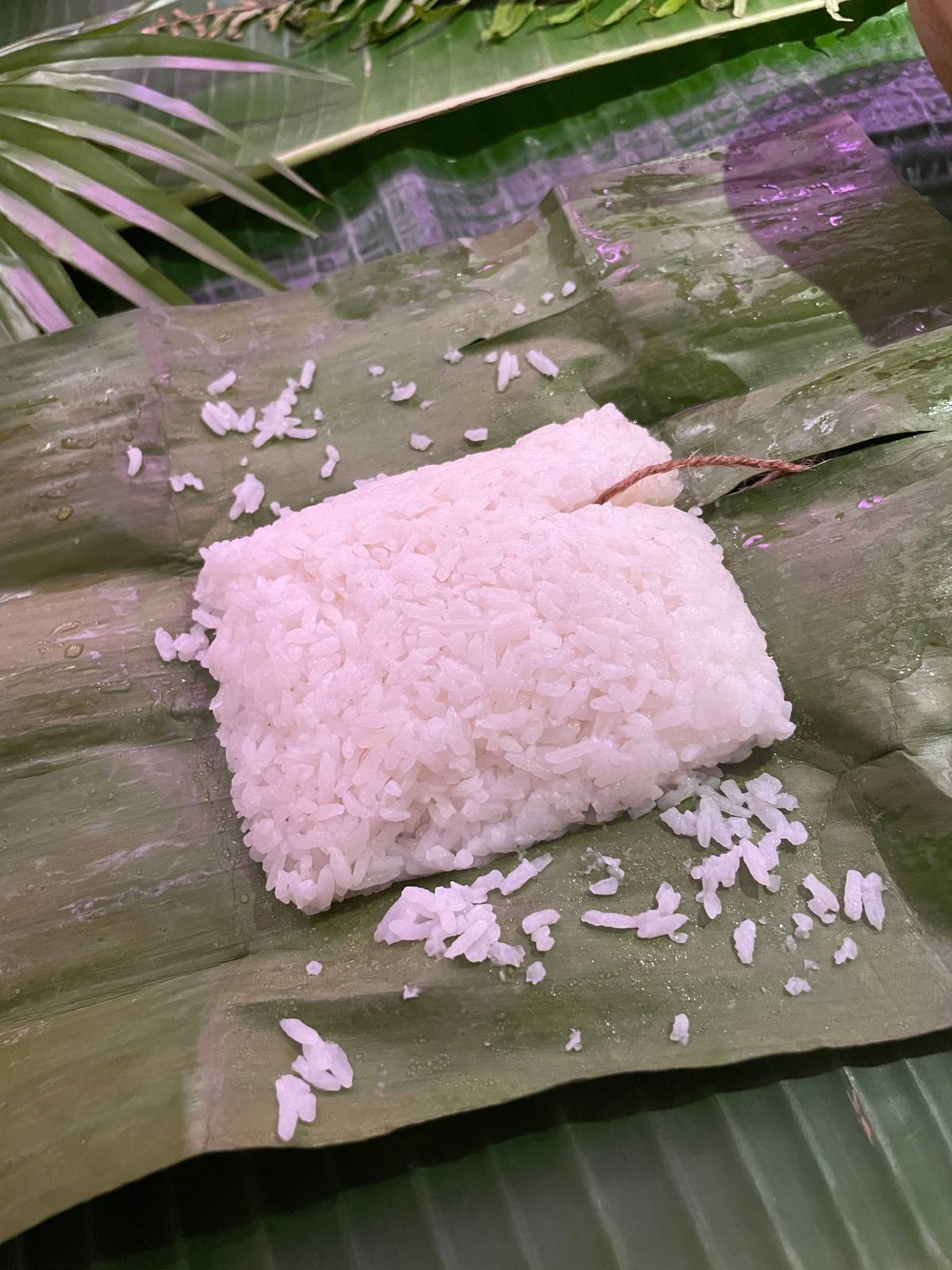 Unlimited pandan rice served as a backdrop for the rich, salty mains.