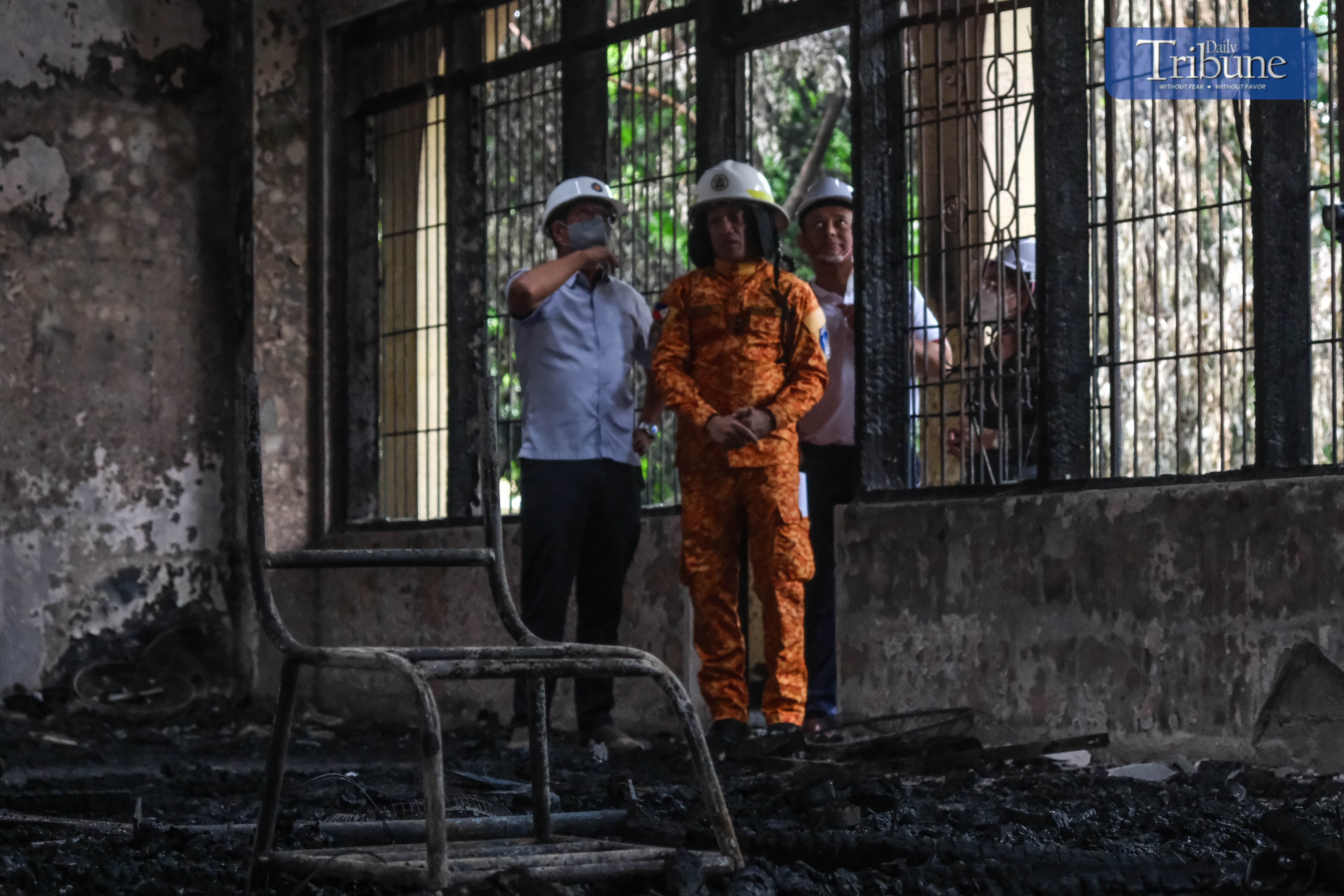 Marcos visits fire-hit San Francisco High School