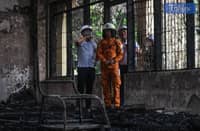 President Ferdinand Marcos Jr. visits San Francisco High School in Quezon City on 18 June 2025, offering support and solidarity days after a fire displaced over 700 students.