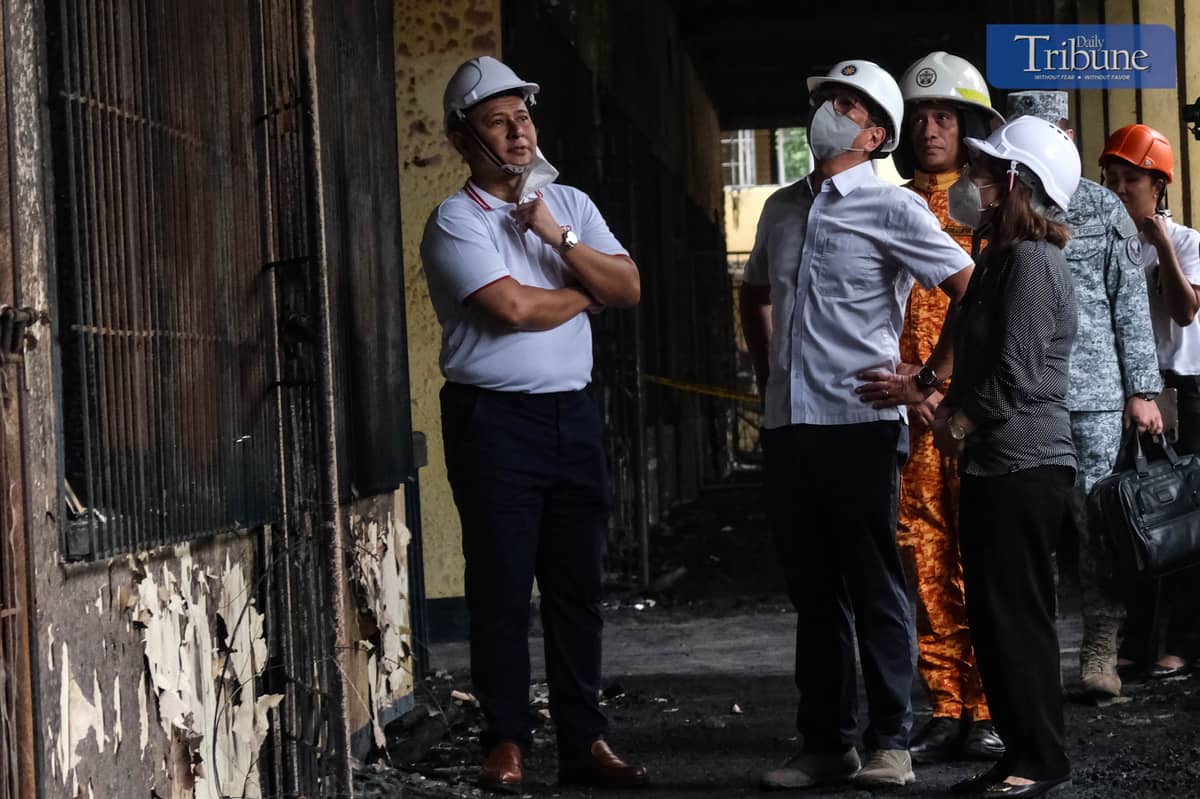 President Ferdinand Marcos Jr. visits San Francisco High School in Quezon City on 18 June 2025, offering support and solidarity days after a fire displaced over 700 students.
