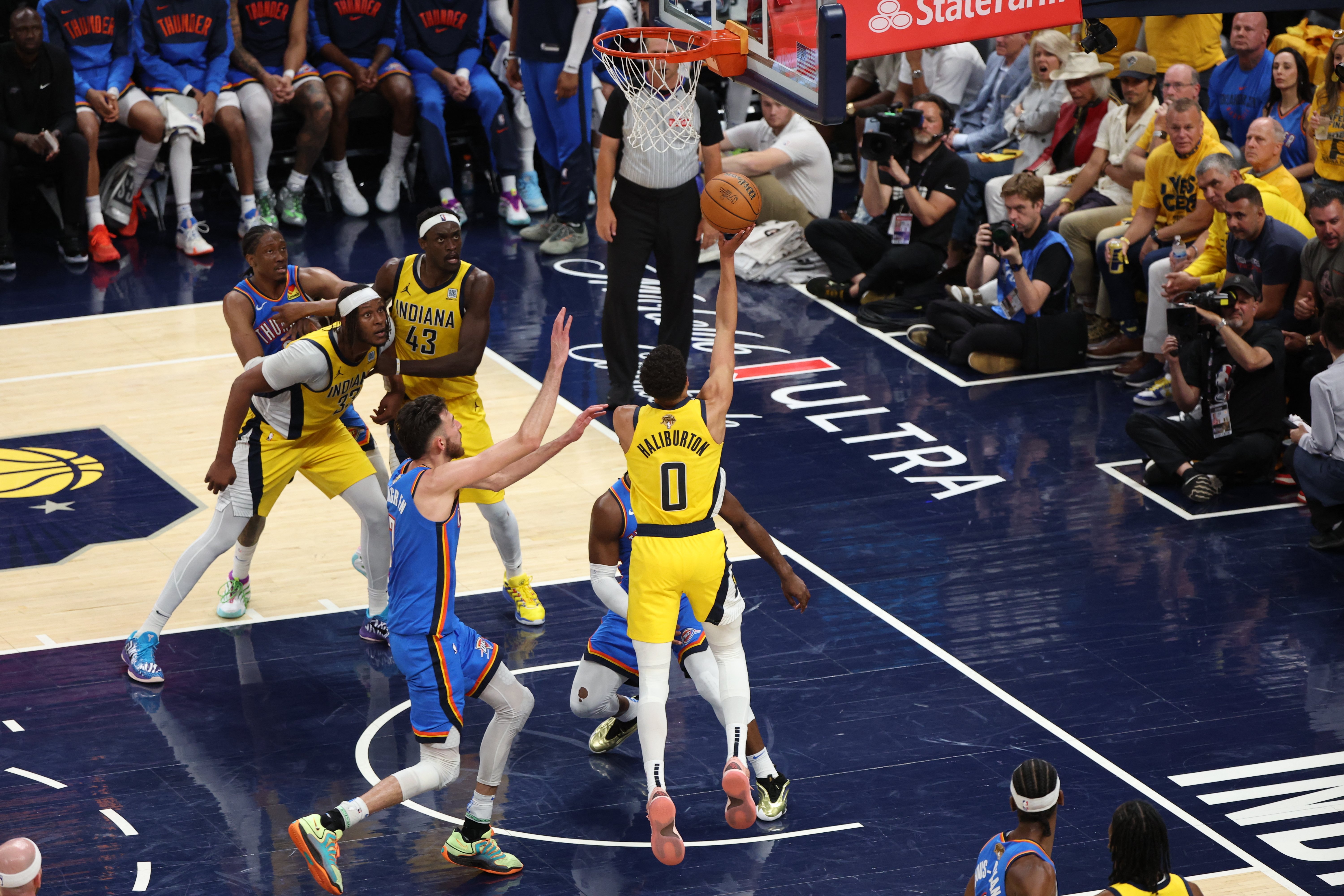 Pacers demolish Thunder to stay alive in NBA Finals