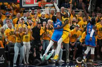 PASCAL Siakam soars for an emphatic dunk to punctuate the Indiana Pacers’ 108-91 win over the Oklahoma City Thunder in Game 6 of their NBA Finals best-of-seven series.