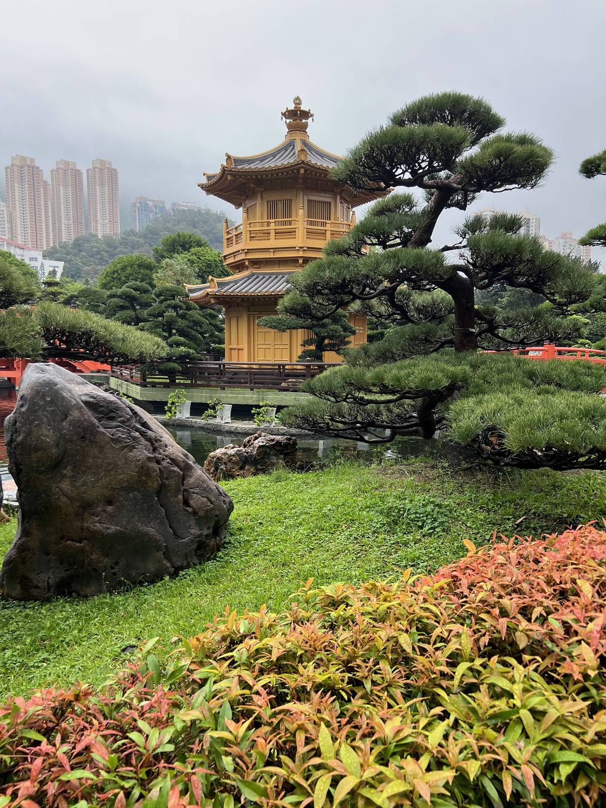 Lone pagoda Here, believers clasp their hands in prayer.