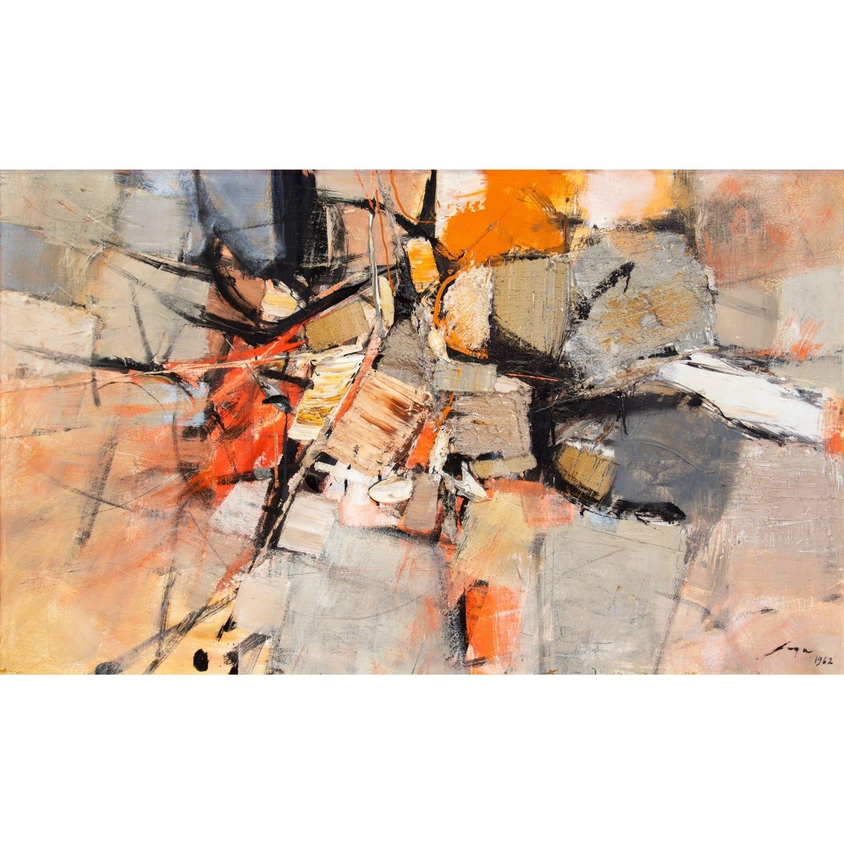 Jose Joya’s 1962 masterpiece, ‘Flight,’ sold for a final price of P37,376,000, 400 percent over its high estimate of P9,000,000 and a new world record for the National Artist.