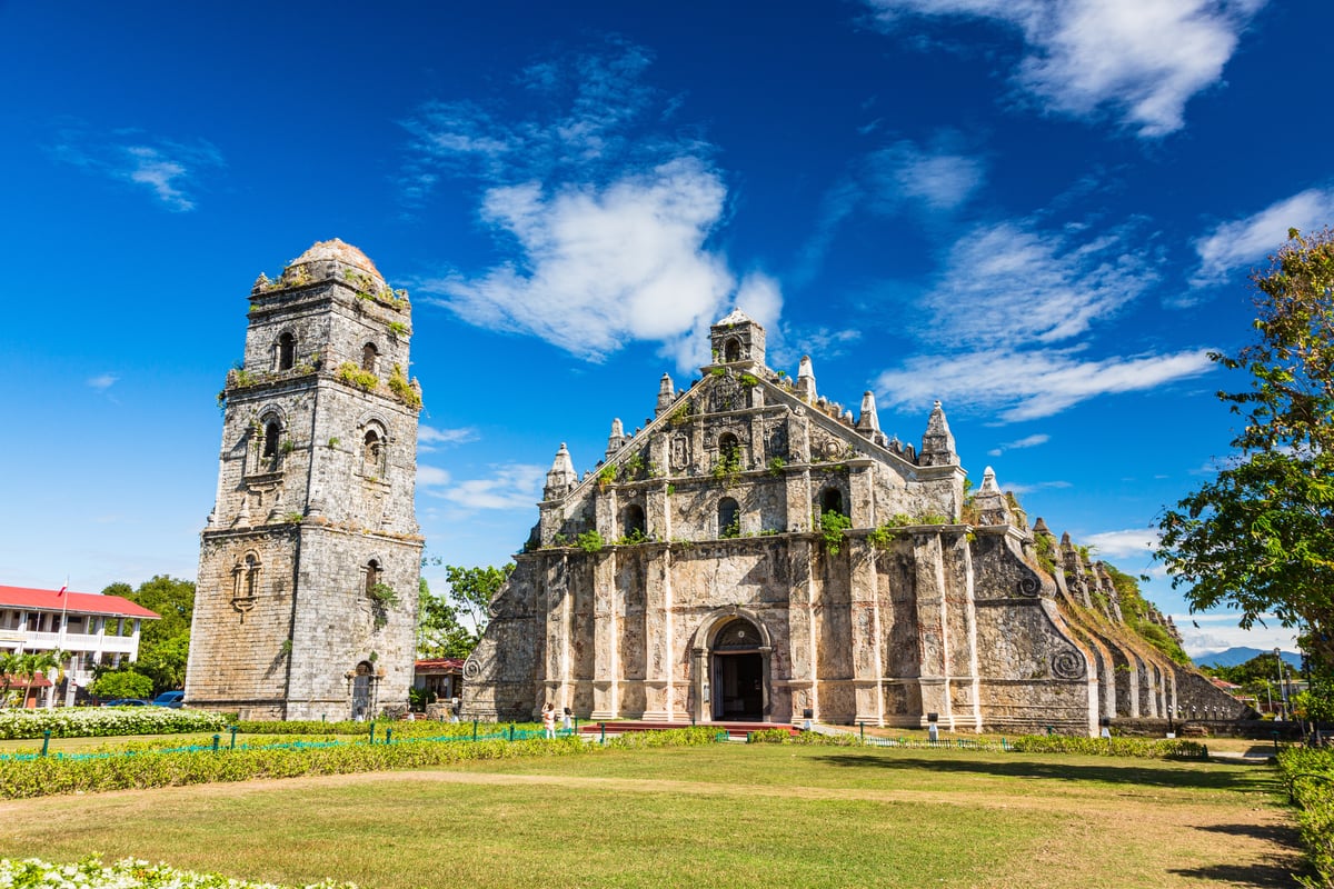WITH its thick walls and towering facade, the church in Paoay still stands after centuries.