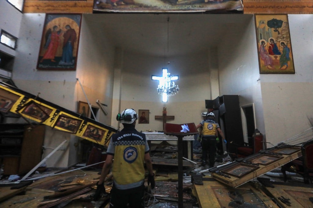 22 killed in Damascus church attack; IS blamed