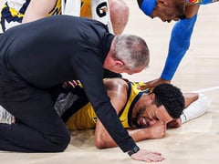 Indiana’s Tyrese Haliburton limps out of Game 7 with injury