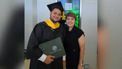 Amy Perez celebrates son's college graduation