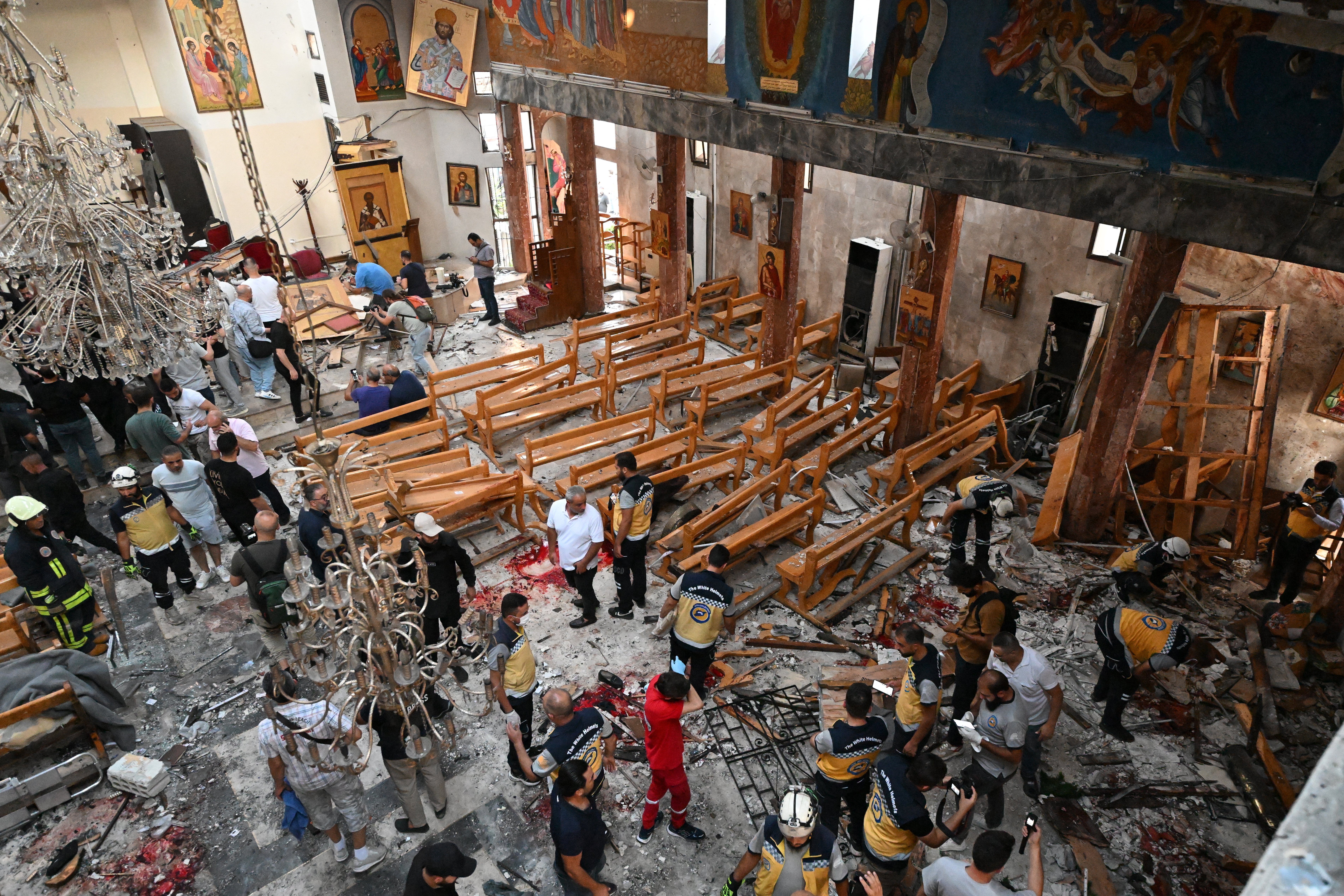 Damascus church suicide attack kills 22