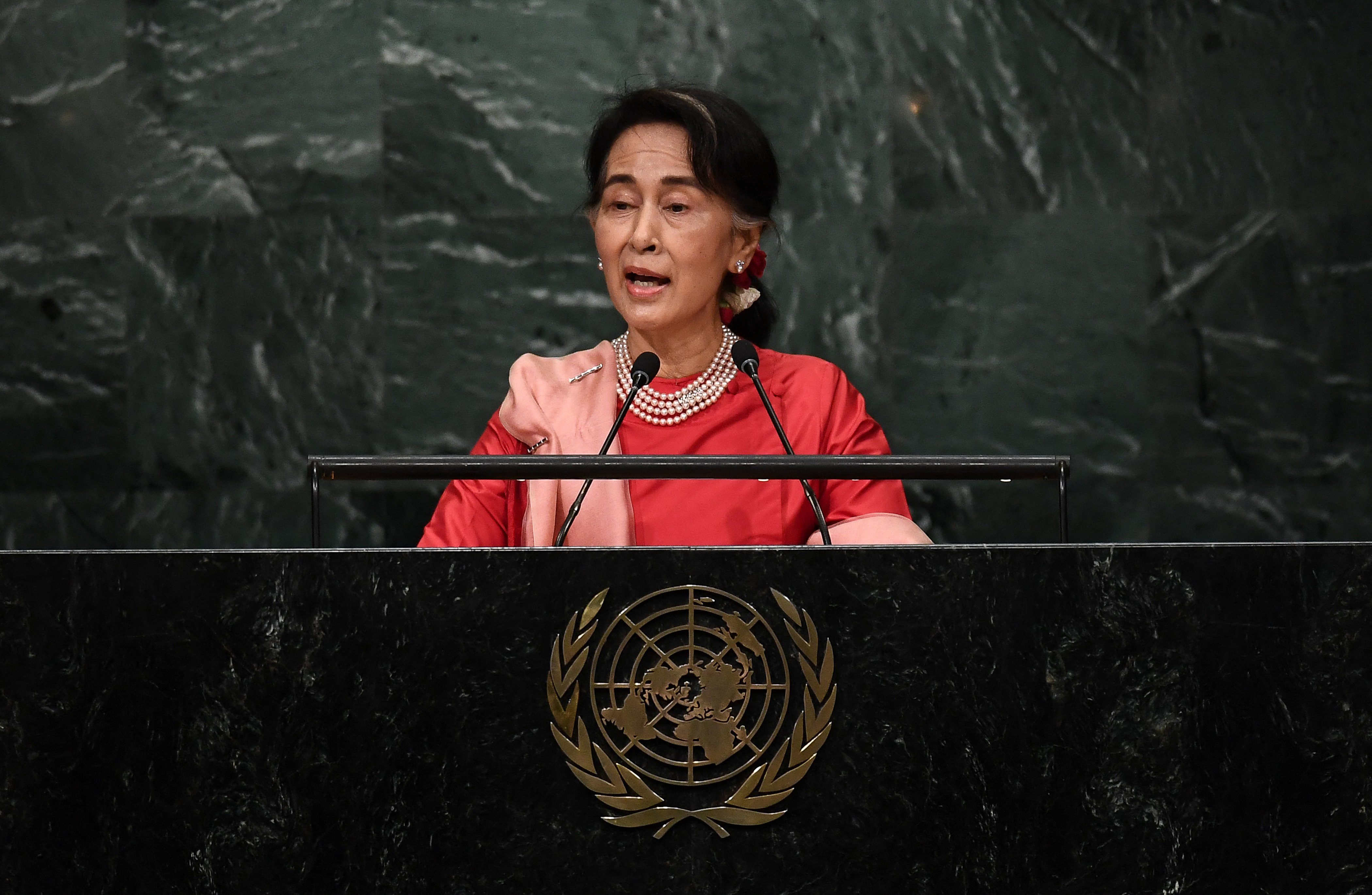 Myanmar woman arrested 
for Suu Kyi ‘happy birthday’ post
