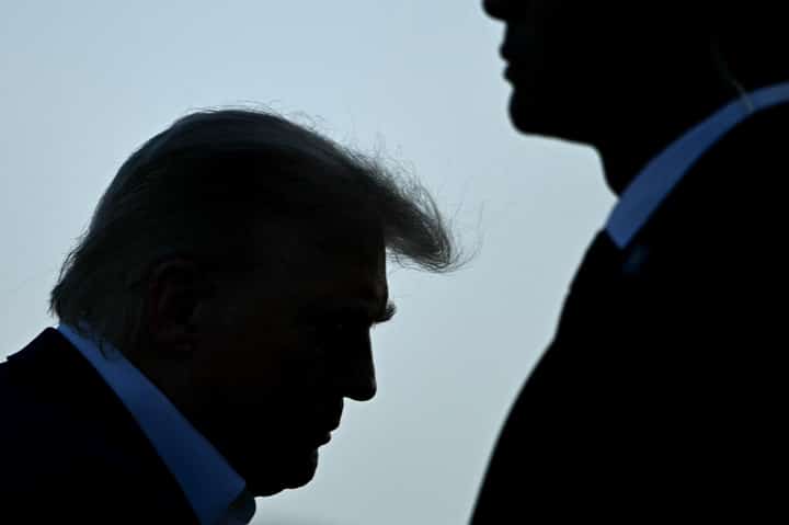 US President Donald Trump boards the Air Force One at the Joint Base Andrews in Maryland on June 24, 2025, to attend the NATO's Heads of State and Government summit in The Hague.
