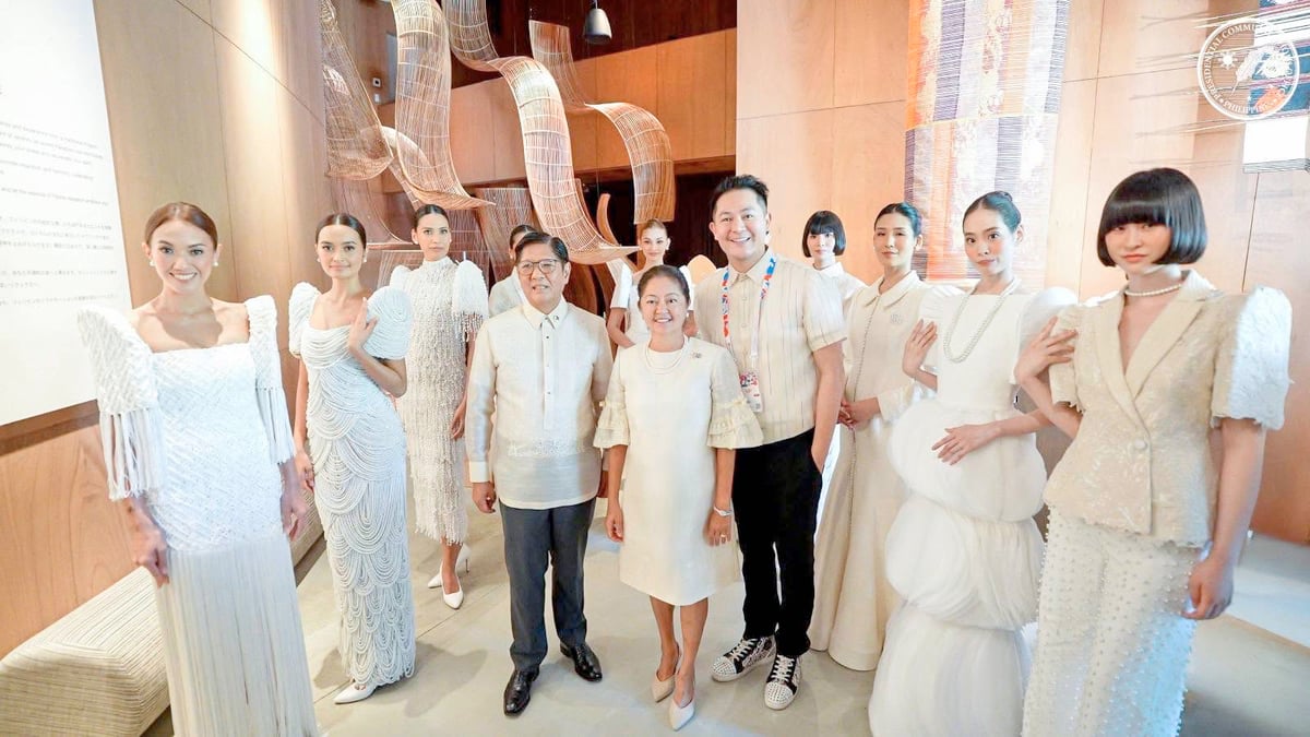 President Ferdinand Marcos Jr. and First Lady Liza Araneta Marcos supported ‘Perlas ng Silanganan,’ a Filipiniana presentation of  designer Michael Leyva at Philippines Pavilion, World Expo Osaka 2025.