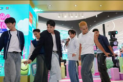 P-Pop group 1st.One dazzles at Watsons event