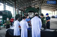 PRESIDENT Ferdinand Marcos Jr. leads the destruction of over ₱9.48 billion worth of illegal drugs in Capas, Tarlac on 25 June 2025. Among the items incinerated were 1.3 tons of floating shabu, marijuana, cocaine, ecstasy, and expired medicines. The event, held at Clean Leaf International Corporation, was witnessed by PDEA, DILG, PNP, NBI, and other key agencies.