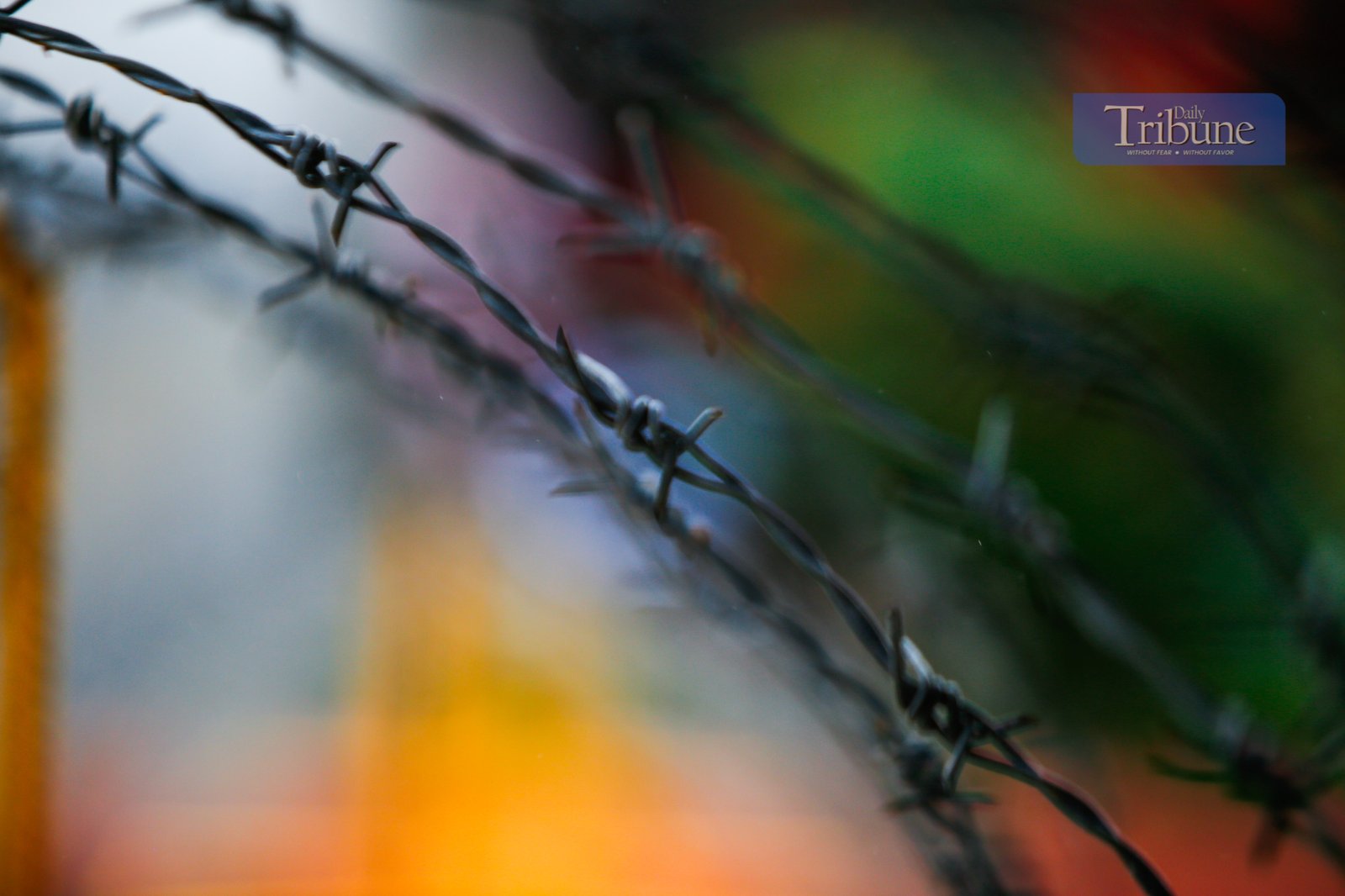 ISN'T BLUE PART OF THE RAINBOW? Policemen clash with activists along Recto Avenue in Manila on the morning of 26 June 2025. Activists commemorate "Stonewall Manila," the first LGBT Pride March in the Philippines, 31 years ago. Human rights activists call for an end to hate crimes and assault against members of the LGBTQIA+ community.