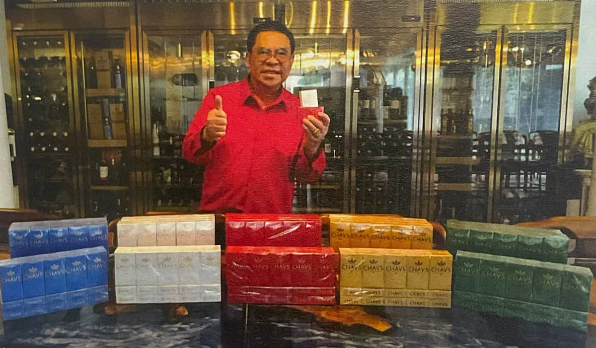 CHAVS cigarette is named after Chavit Singson, who was the first and largest tobacco magnate in the Philippines in the 1960s.