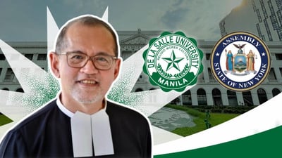 DLSU president Bernard Oca honored by New York Assembly