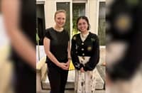 Swedish Ambassador Anna Ferry and Katrina Baladjay.