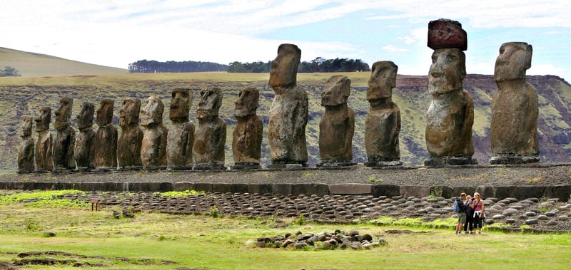 Over my head on Easter Island