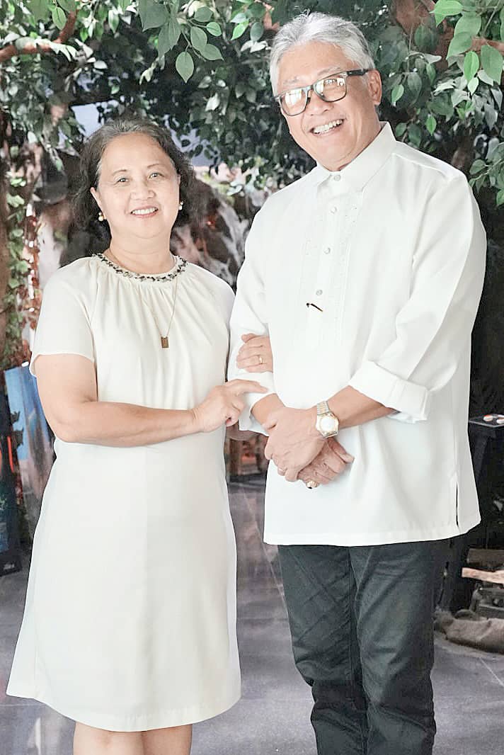 Gov. Victorino Dennis M. Socrates and judge Rowena P. Socrates.