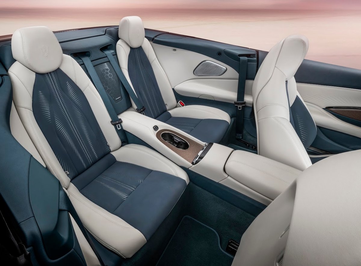 THERE’S room for four to ride in quiet luxury, proving that the GranCabrio Folgore going electric doesn’t mean giving up comfort.