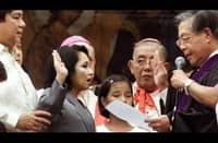 PGMA’s Presidential Oath of Office that took place at the EDSA Shrine during the 2001 People Power Revolution.