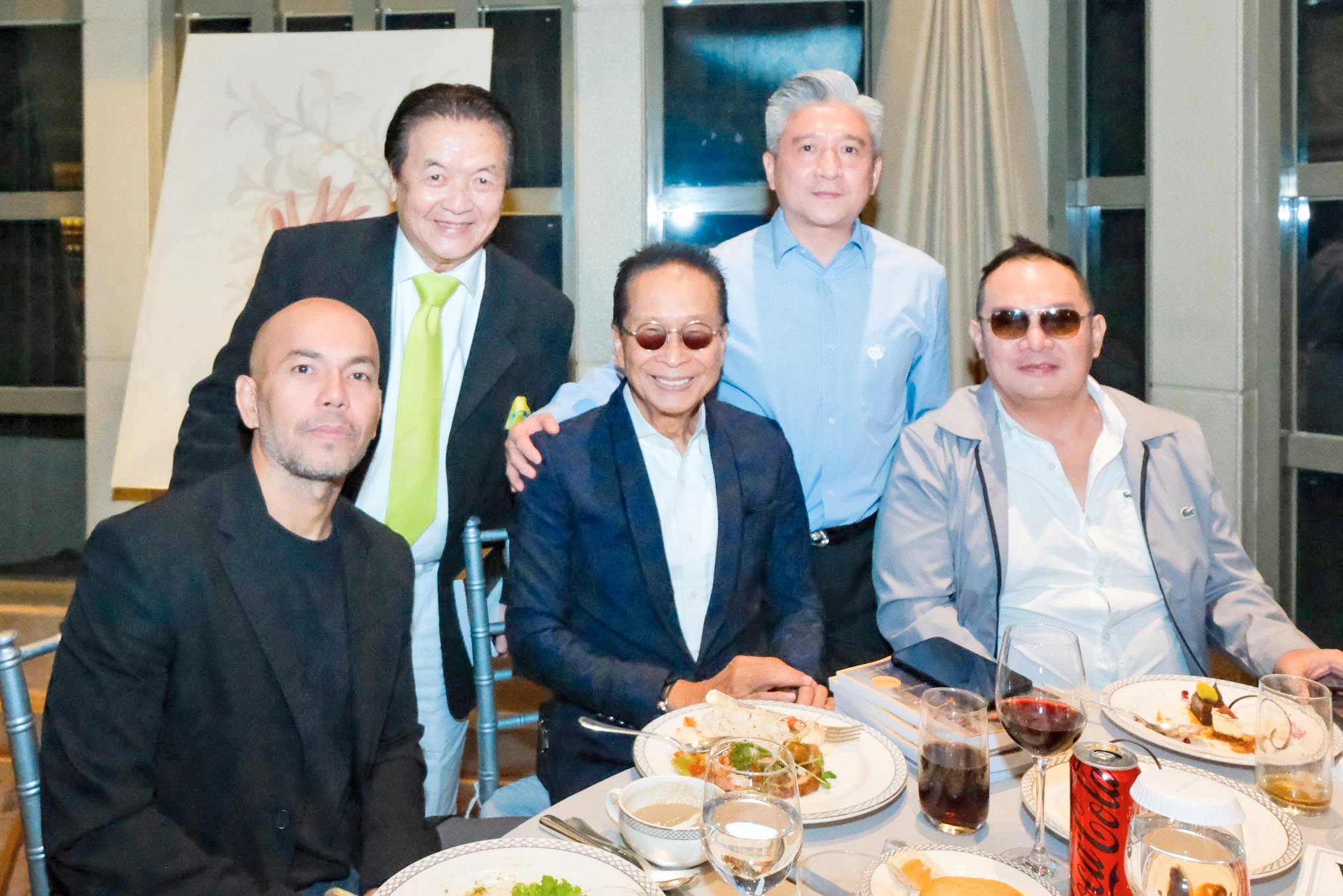 MEANINGFUL exchanges and memorable moments at the launch soirée with FF Cruz & Co. president Philip Cruz, Atty. Salvador Panelo and other guests.