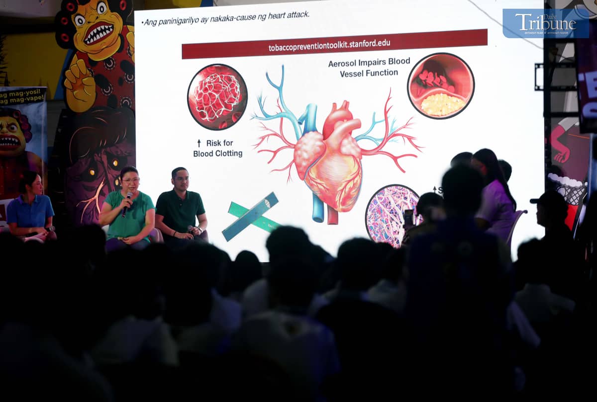 (JUNE 30, 2025) Students from Eusebio High School participate in the Department of Health’s (DOH) No Smoking Month campaign on Monday, June 30, 2025, in Pasig City. This year’s theme, “Wag Magpaloko sa Vape at Sigarilyo,” to raise awareness among the youth about the harmful effects of tobacco and vape use. Eusebio High School is also home to the country’s first-ever student-led Anti-Vape and Anti-Tobacco Council. The council seeks to empower students to take an active role in spreading health awareness and advocating against tobacco and vape use among their peers.