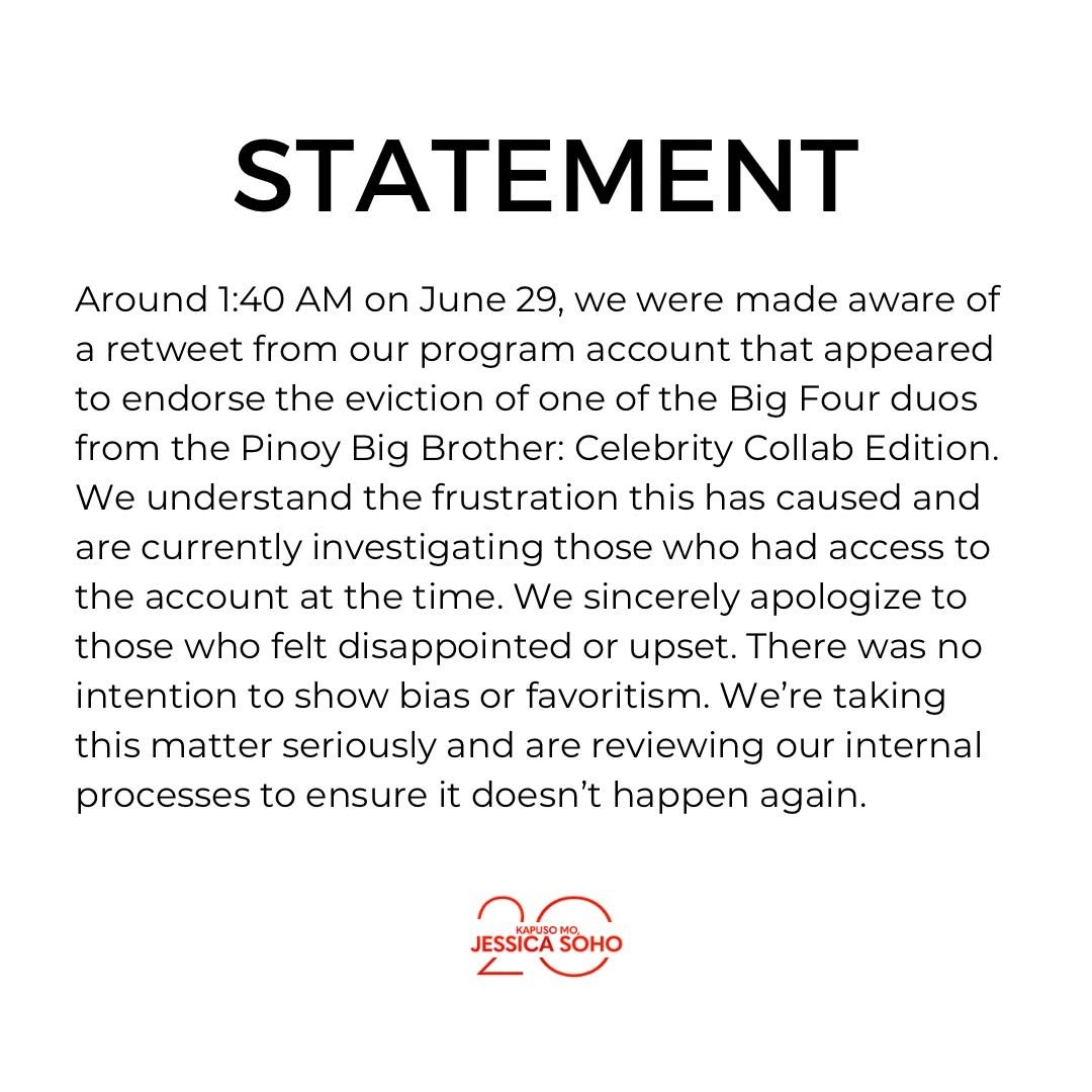KMJS issues statement after deleted retweet stirs PBB bias claims
