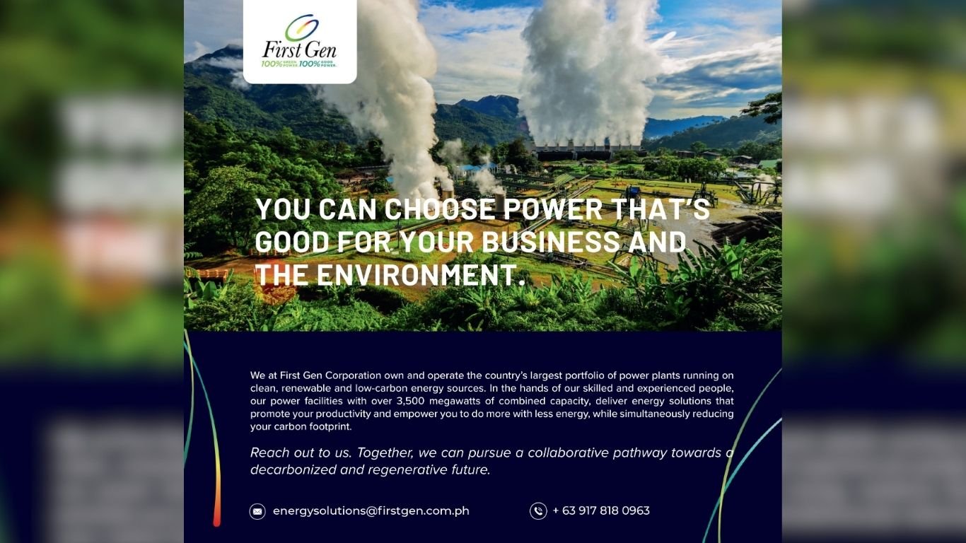 First Gen Corporation - You can choose power that's good for your business and the environment