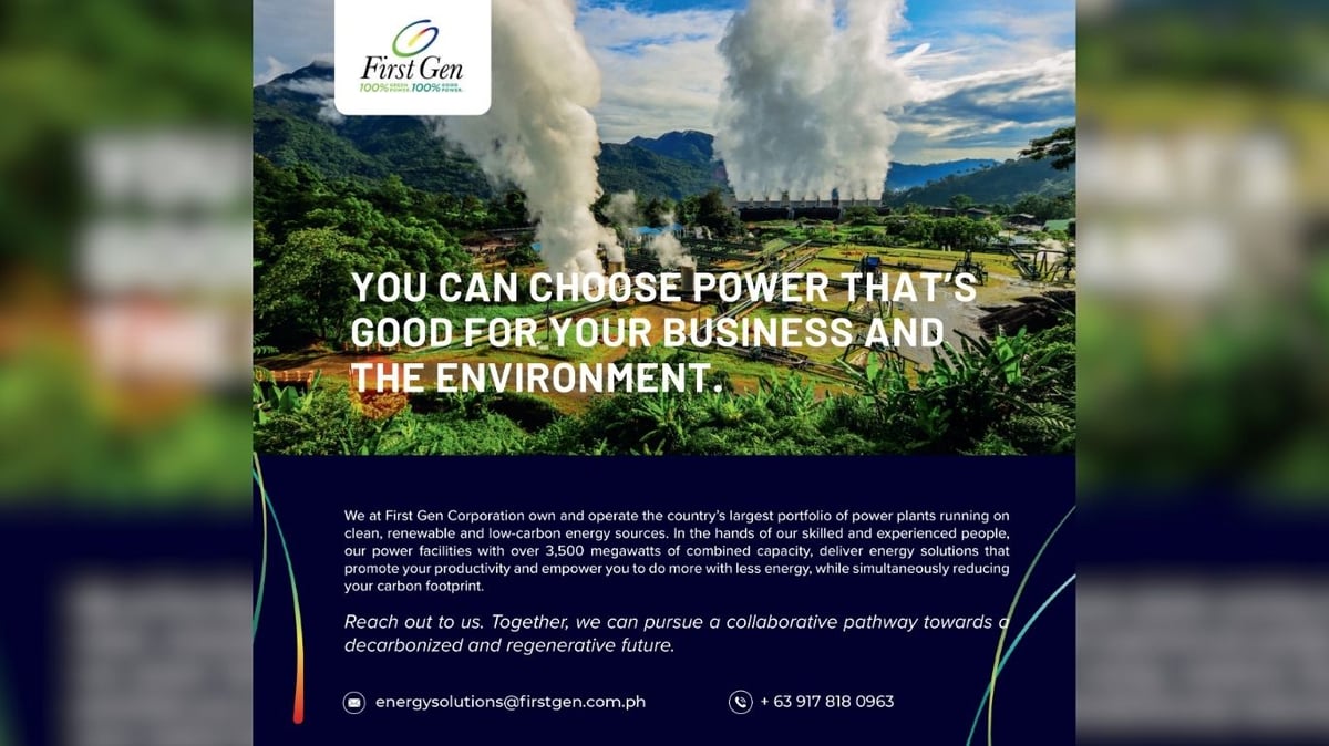 First Gen Corporation - You can choose power that's good for your business and the environment
