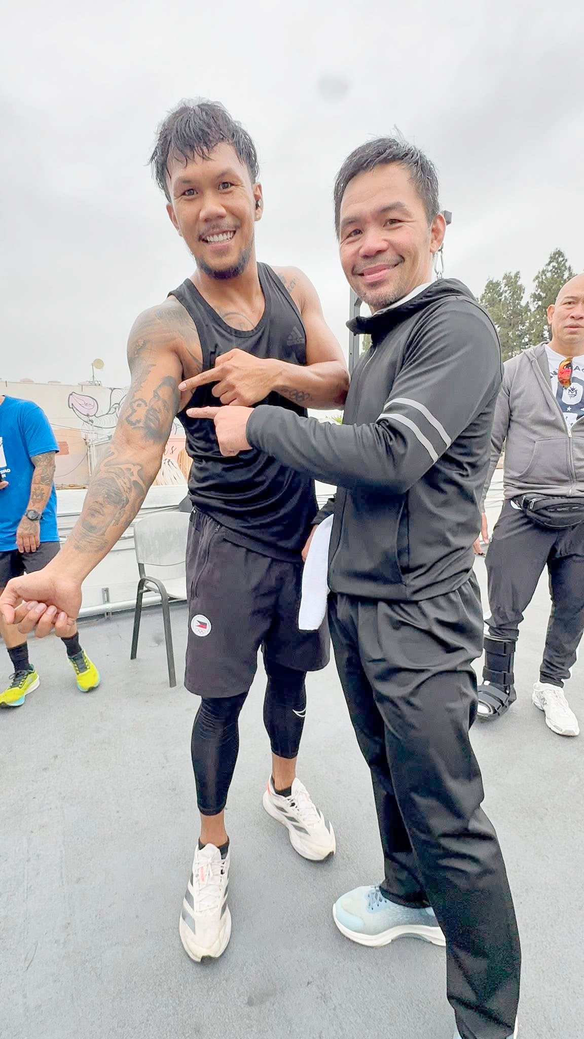 Marcial basks in Pacquiao’s presence