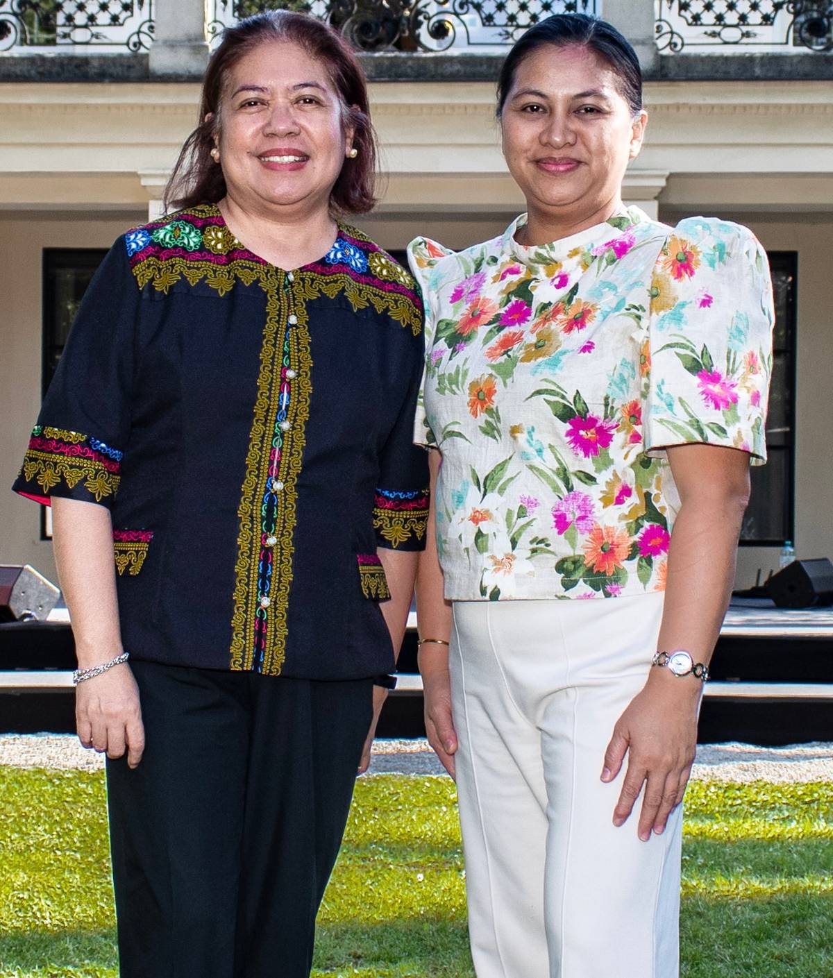 Department of Agriculture officials Assistant Secretary Paz Benavidez and Dir. Grace Mandigma.