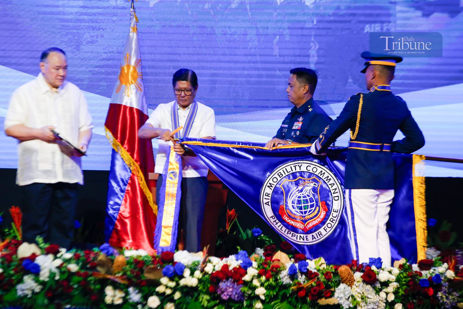 President Ferdinand Marcos Jr. leads the celebration of the 78th founding anniversary of the Philippine Air Force (PAF) at the PAF Multi-Purpose Gymnasium in Colonel Jesus Villamor Air Base, Pasay City, on 01 July 2025.