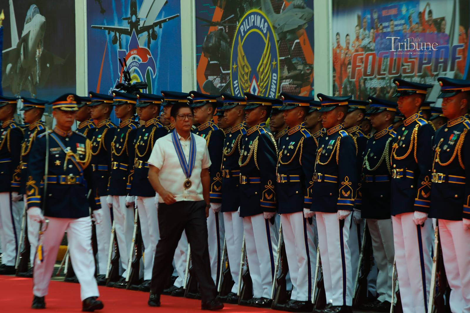 President Ferdinand Marcos Jr. leads the celebration of the 78th founding anniversary of the Philippine Air Force (PAF) at the PAF Multi-Purpose Gymnasium in Colonel Jesus Villamor Air Base, Pasay City, on 01 July 2025.