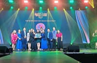 Nutriasia’ s Customer Business Development (CBD) Team led by Group Head Janmar Roque (third from right) together with President and COO, Angie Flaminiano (center) all beaming with pride as Nutriasia received multiple recognitions during the 2025 Puregold Suppliers’ Appreciation Night.