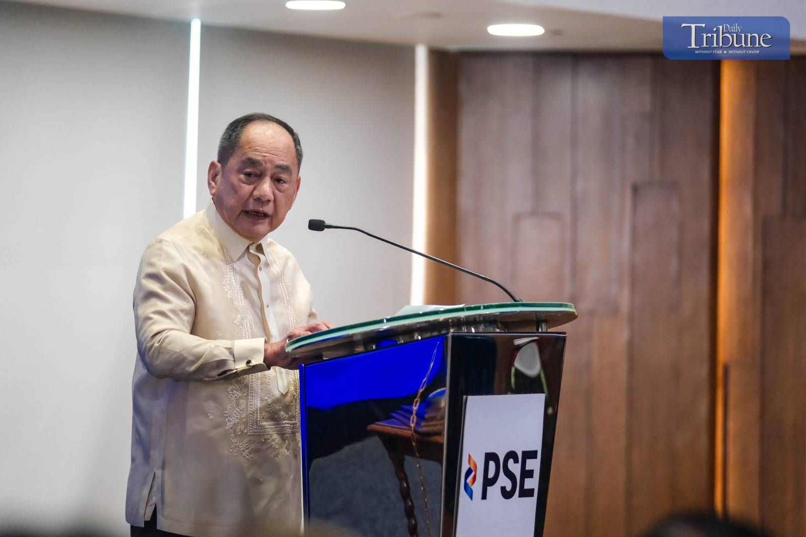 PRESIDENT Ferdinand R. Marcos Jr. leads the bell-ringing ceremony at the Philippine Stock Exchange in Taguig City on July 1, 2025, marking the implementation of the Capital Markets Efficiency Promotion Act (CMEPA). This landmark law slashes the stock transaction tax from 0.6% to 0.1%, significantly boosting the competitiveness of the Philippine market within the ASEAN region. The President was joined by key figures including Sen. Sherwin Gatchalian, OSAPIEA Sec. Frederick D. Go, Finance Sec. Ralph Recto, PSE Chairman Jose T. Pardo,  PSE President and CEO Ramon S. Monzon, Ma. Vivian Yuchengco, Retired Chief Justice Teresita Leonardo-De Castro, Atty. Marilyn Victorio-Aquino, and business tycoons Hans Sy, Tessie Sy Coson, Ramon Ang, among others.