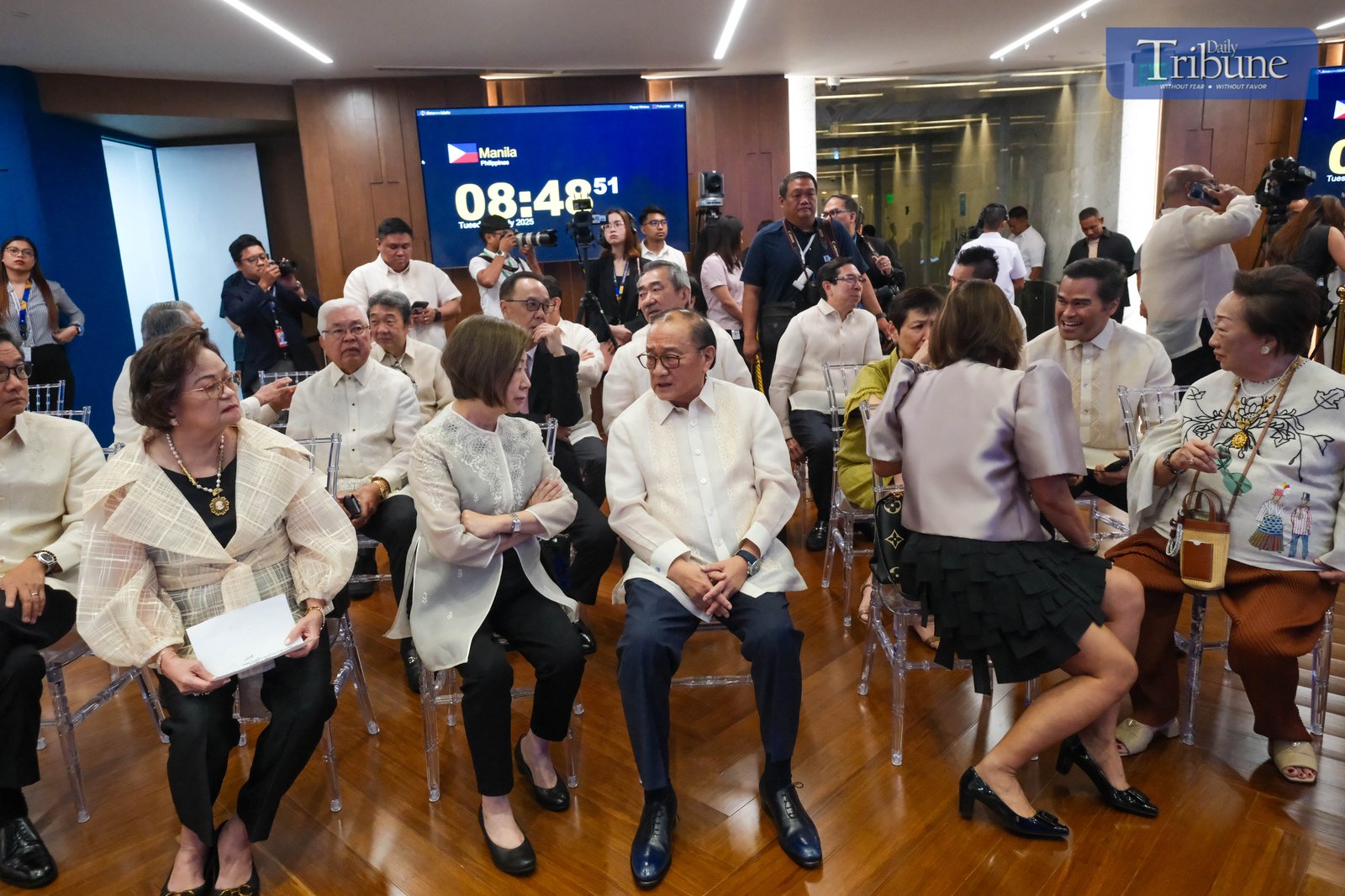 PRESIDENT Ferdinand R. Marcos Jr. leads the bell-ringing ceremony at the Philippine Stock Exchange in Taguig City on July 1, 2025, marking the implementation of the Capital Markets Efficiency Promotion Act (CMEPA). This landmark law slashes the stock transaction tax from 0.6% to 0.1%, significantly boosting the competitiveness of the Philippine market within the ASEAN region. The President was joined by key figures including Sen. Sherwin Gatchalian, OSAPIEA Sec. Frederick D. Go, Finance Sec. Ralph Recto, PSE Chairman Jose T. Pardo,  PSE President and CEO Ramon S. Monzon, Ma. Vivian Yuchengco, Retired Chief Justice Teresita Leonardo-De Castro, Atty. Marilyn Victorio-Aquino, and business tycoons Hans Sy, Tessie Sy Coson, Ramon Ang, among others.