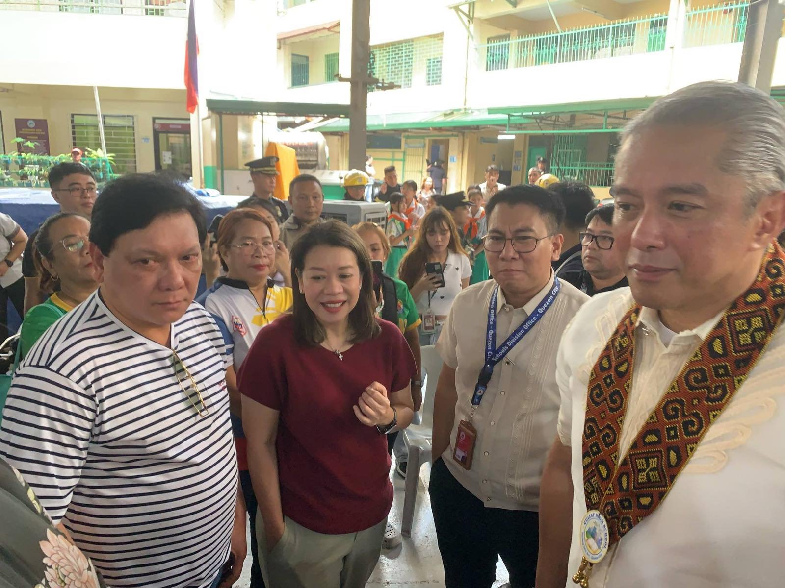 Culiat High School receives fire extinguishers