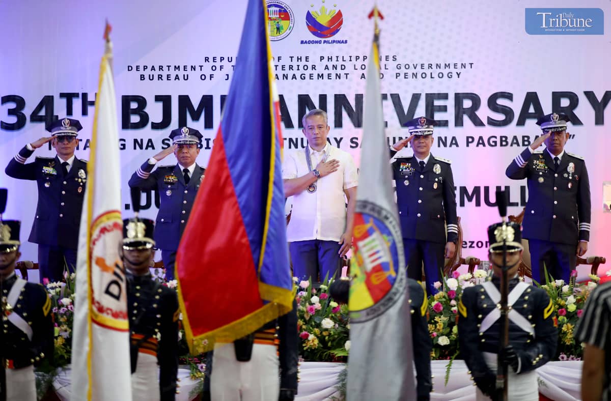 THE Bureau of Jail Management and Penology (BJMP) led by BJMP Chief J/Director Ruel Rivera with the guest of honor DILG Sec. Juanito Victor Remulla and other BJMP official Chief Supt. Dennis Rocamora, chief Supt. Efren Nemeño and Chief Supt. Clint Russel Tangeres celebrates its 34th anniversary at the Quezon City M.I.C.E. Center in Diliman on Tuesday, July 2, 2025. The event features the presentation of the BJMP’s 2024 Accomplishment Report and the 2025 BJMP’s Best Awards, which recognize outstanding personnel and exemplary jail units nationwide. Officials from various government agencies, BJMP regional directors, wardens, and personnel attend the celebration, which highlights the agency’s continued efforts in jail management, rehabilitation programs, and public service. Photo/Analy Labor