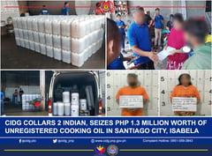 Not so slick: P1.3M worth of cooking oil seized by CIDG in Santiago City