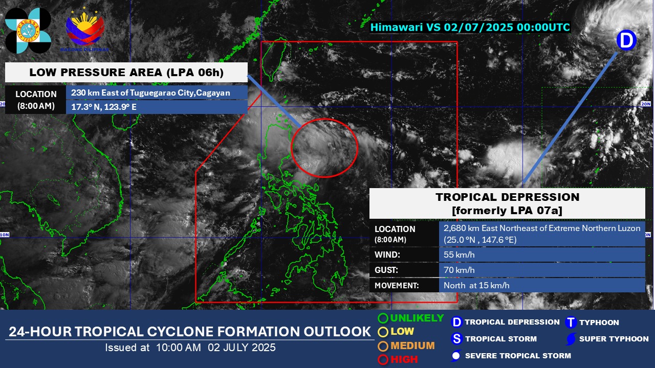 PAGASA tracks LPA that may develop into ‘Bising’
