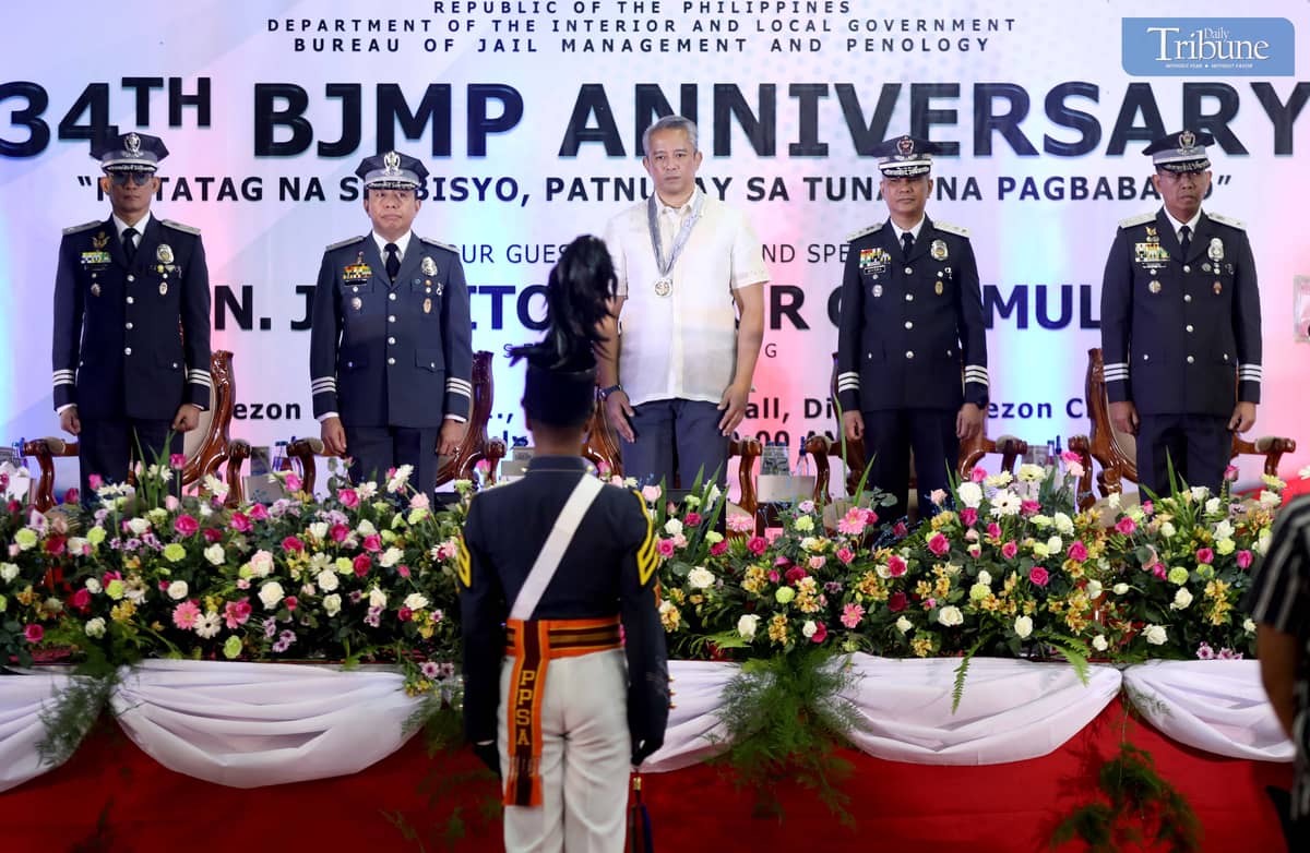 THE Bureau of Jail Management and Penology (BJMP) led by BJMP Chief J/Director Ruel Rivera with the guest of honor DILG Sec. Juanito Victor Remulla and other BJMP official Chief Supt. Dennis Rocamora, chief Supt. Efren Nemeño and Chief Supt. Clint Russel Tangeres celebrates its 34th anniversary at the Quezon City M.I.C.E. Center in Diliman on Tuesday, July 2, 2025. The event features the presentation of the BJMP’s 2024 Accomplishment Report and the 2025 BJMP’s Best Awards, which recognize outstanding personnel and exemplary jail units nationwide. Officials from various government agencies, BJMP regional directors, wardens, and personnel attend the celebration, which highlights the agency’s continued efforts in jail management, rehabilitation programs, and public service. Photo/Analy Labor