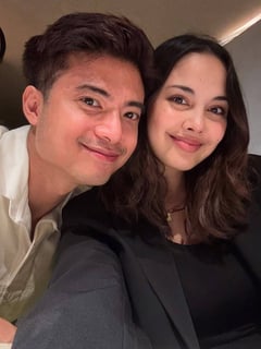 Megan and Mikael celebrate first date night as new parents