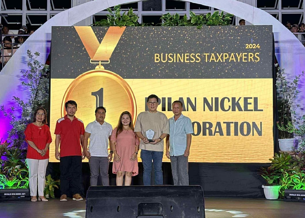 Ipilan Nickel pays over P58M in taxes, earns top taxpayer award