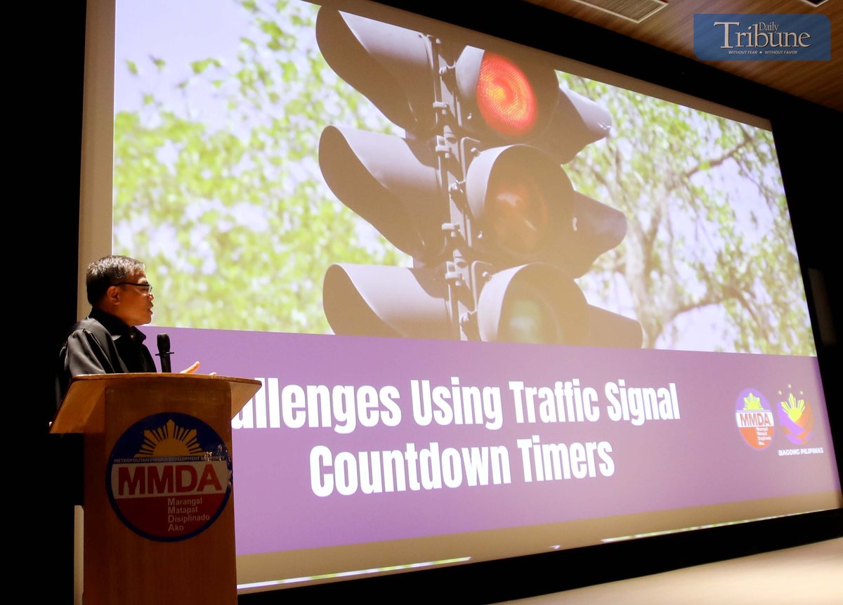 (July, 03 2025) At the press-conference Metropolitan Manila Development Authority MMDA chairman Don Artes discus to  the media about sensor-based traffic signal, after some motorists complained about the removal of the countdown timer, held at the MMDA main office in Pasig on Thursday, July 3, 2025. Photo/Analy Labor