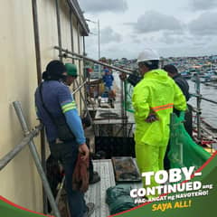 High tide, rain delay repair of Tangos-Tanza Gate
