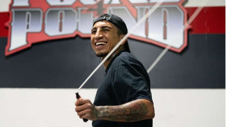 Mario Barrios beams with excitement heading into his second defense of the WBC welterweight crown against Manny Pacquiao on 19 July in Las Vegas.