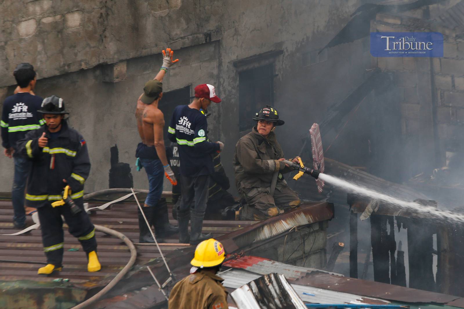 Residents and volunteer firefighters put out the fire that gutted at least fifty houses in Barangay 375 in Santa Cruz, Manila, on the afternoon of 04 June 2025. The fire that started at around 2:09 pm reached the 3rd alarm at 2:43 pm and was declared under control at 3:45 pm.