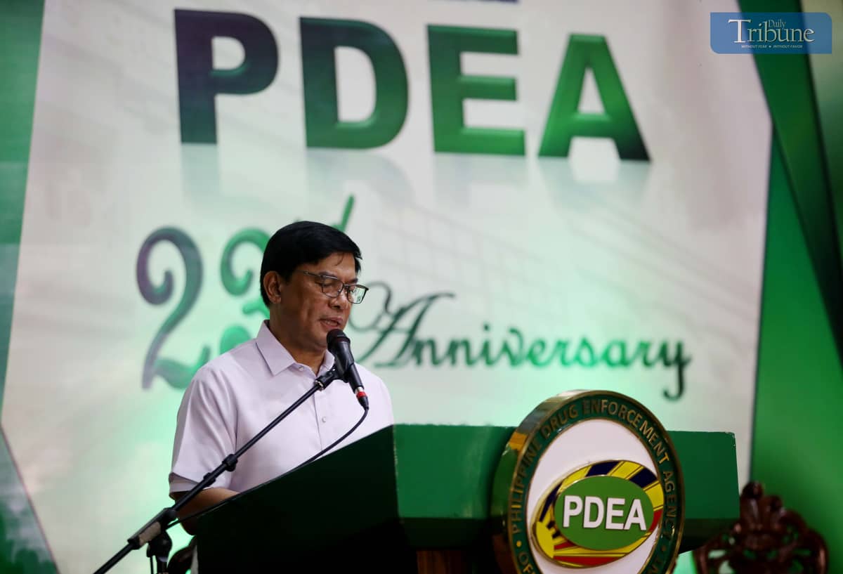 (July, 04 2025) The Philippine Drug Enforcement Agency (PDEA) Director General Isagani Nerez speak during the 23rd Founding Anniversary celebration held at PDEA office in Quezon City on Friday July 4 2025, For the past 23 years, PDEA has overcome every challenge hurled against it and turned them into opportunities to be better and stronger in building safe and drug-free communities. Leading the fight with heart and purpose, PDEA continues to tread an unyielding path towards their shared vision of a Bagong Pilipinas”, Undersecretary Nerez said. Photo/Analy Labor